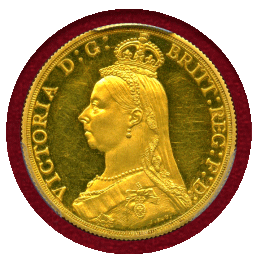 【SOLD】イギリス 1887年 2ポンド 金貨 ヴィクトリア ジュビリーヘッド PR63DCAM