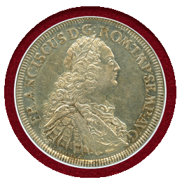 【SOLD】ドイツ レーゲンスブルク 1754ICB ターラー 銀貨 都市景観 NGC MS62
