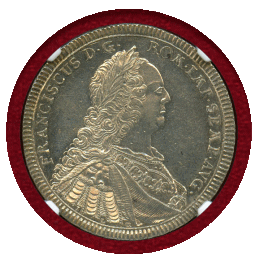 【SOLD】ドイツ レーゲンスブルク ND(1745年) 1/2ターラー 銀貨 都市景観 MS61