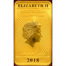 オーストラリア 2018年 100豪ドル 1オンス金貨 ドラゴン