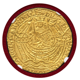 イギリス (1422-30) ノーブル金貨 ヘンリー6世 NGC MS62