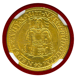 チェコスロバキア 1926年 ダカット 金貨 聖ヴァーツラフ NGC MS64