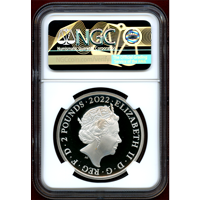 イギリス 2022年 2ポンド 銀貨 ジェームズ1世 NGC PF70UC ER