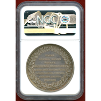 【SOLD】ドイツ ハンブルク 1841年 新証券取引所完成記念 銀メダル NGC MS63