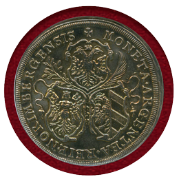 ドイツ ニュルンベルク 1680年 ターラー 銀貨 都市景観 NGC AU DETAILS