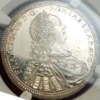 【SOLD】ドイツ レーゲンスブルク ND(1745年) 1/2ターラー 銀貨 都市景観 MS61