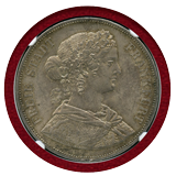 ドイツ フランクフルト 1861年 2ターラー 銀貨 フランコニア NGC MS63