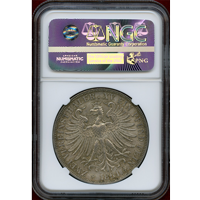 ドイツ フランクフルト 1861年 2ターラー 銀貨 フランコニア NGC MS63