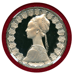 【SOLD】イタリア 1995R 500リレ 銀貨 コロンブスの船 NGC PF69UC