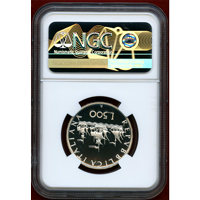 【SOLD】イタリア 1995R 500リレ 銀貨 コロンブスの船 NGC PF69UC