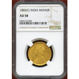 英領インド 1885(C) モハール 金貨 ヴィクトリア NGC AU58