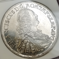 【SOLD】ドイツ レーゲンスブルク 1754ICB ターラー 銀貨 都市景観 NGC MS62