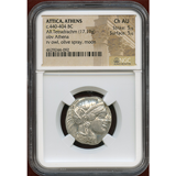 【SOLD】古代ギリシャ アッティカ アテネ 440-404BC 4ドラクマ銀貨 NGC Ch AU