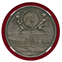 【SOLD】神聖ローマ帝国 オーストリア 1686年 大トルコ戦争勝利 レオポルト1世 AU58