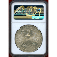 ドイツ フランクフルト 1861年 2ターラー 銀貨 フランコニア NGC MS64