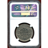 【SOLD】英領インド 1887年 ルピー プルーフ銀貨 リストライク ヴィクトリア女王 PF63