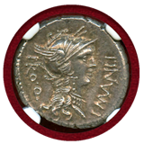【SOLD】ローマ帝国 82BC デナリウス 銀貨 スッラ NGC MS★