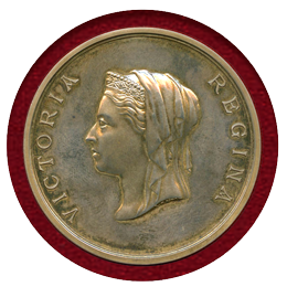 イギリス 1884年 ヴィクトリア 銀メダル 国際健康展 PCGS SP64