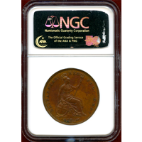 イギリス 1858年 ペニー 銅貨 ヴィクトリア ヤングヘッド NGC MS65BN