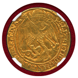 イギリス (1580-81) エンジェル金貨 エリザベス1世 NGC MS62