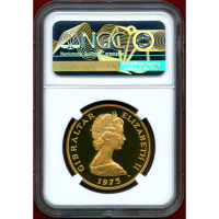【SOLD】ジブラルタル 1975年 100ポンド 金貨 英国ポンド250周年記念 PF67UC