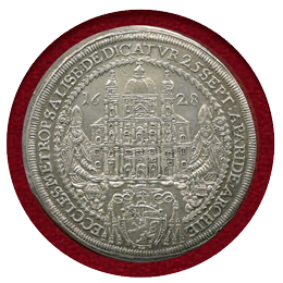 オーストリア ザルツブルク 1628年 ターラー 銀貨 大聖堂 献堂式記念 PCGS AUD