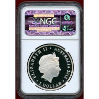 オーストラリア 2012P $1 銀貨 エリザベスⅡ ダイヤモンドジュビリー NGC PF70UC