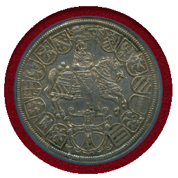 ドイツ ドイツ騎士団 1614年 2ターラー 銀貨 マクシミリアン3世 NGC AU DETAILS