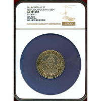 ドイツ ドイツ騎士団 1614年 2ターラー 銀貨 マクシミリアン3世 NGC AU DETAILS