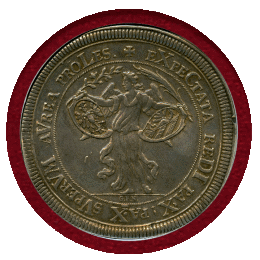 ドイツ ニュルンベルク 1696年 ターラー 銀貨 都市景観 NGC AU DETAILS