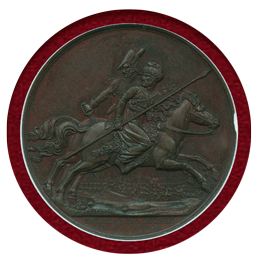【SOLD】フランス 1813年 銅メダル ナポレオン1世 リュッツェンの戦い NGC MS62BN