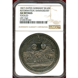 ドイツ 1827年 宗教改革200周年記念銀メダル NGC AU DETAILS