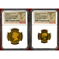 アメリカ 2017年 金メダル2枚セット スミソニアン協会 NGC PF70UC