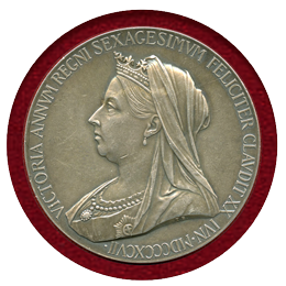 【SOLD】イギリス 1897年 ヴィクトリア女王 Diamond Jubilee 銀メダル