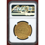 ベルギー フランダース (1346-84)年 ライオンドール金貨 ルイ2世 NGC MS61