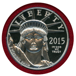 アメリカ 2015W 100ドル プラチナ貨 自由の女神 PCGS PR70DCAM FS