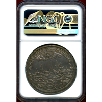 ドイツ ニュルンベルク 1696年 ターラー 銀貨 都市景観 NGC AU DETAILS