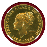 モナコ 1982 10フラン 金貨 試作貨 グレース王妃 NGC MS68