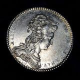 【SOLD】フランス ND マリー・アントワネット 銀打ち ジェトン(メダル)