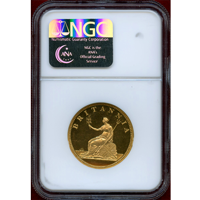 イギリス 1806年 1/2ペニー ギルト銅貨 ジョージ3世 NGC PF66 CAMEO