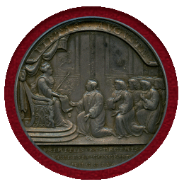 【SOLD】イギリス 1704年 銀メダル アン女王 奨励金 PCGS SP55