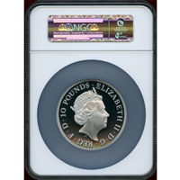 イギリス 2015年 10ポンド 銀貨 シャーロット王女洗礼 NGC GEM PROOF