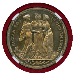 【SOLD】イギリス (1879) ファンタジー クラウン 銀貨 スリーグレイセス NGC PF64