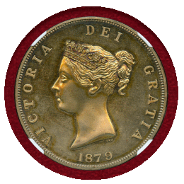 【SOLD】イギリス (1879) ファンタジー クラウン 銀貨 スリーグレイセス NGC PF64
