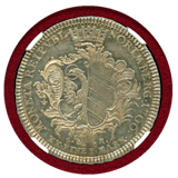 【SOLD】ドイツ ニュルンベルク 1766SR  1/2ターラー 銀貨 両紋章 NGC MS61