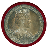 【SOLD】イギリス 1902年 銀メダル エドワード7世戴冠記念 PCGS SP63Matte