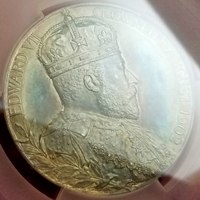 【SOLD】イギリス 1902年 銀メダル エドワード7世戴冠記念 PCGS SP63Matte
