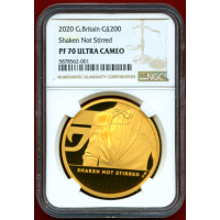 イギリス 2020年 ￡200 金貨 Shaken Not Stirred 007 PF70UC