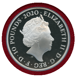イギリス 2020年 10ポンド(5oz) 銀貨 スリーグレイセス NGC PF70UC FR