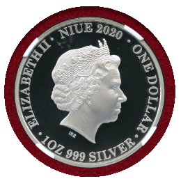 ニウエ 2020年 $1 銀貨 エリザベス2世 NGC PF70UC